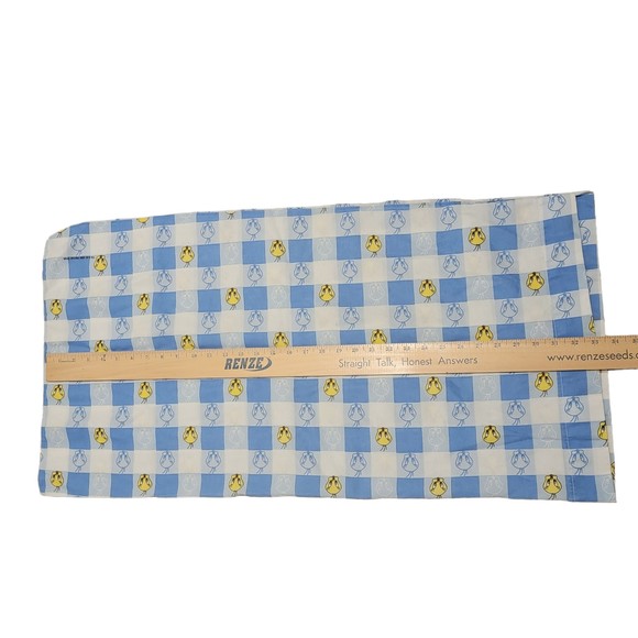 Vintage Warner Bros Blue White Tweety Bird Pillow Case Size 17X33.5 in‎ - Picture 4 of 5